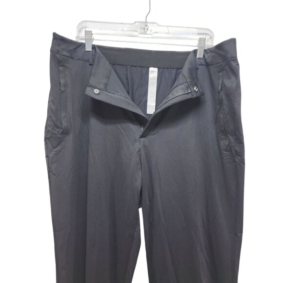 Mens Black Dress Pants Size 38W 30L Polyester & Elastane Blend - Picture 8 of 8